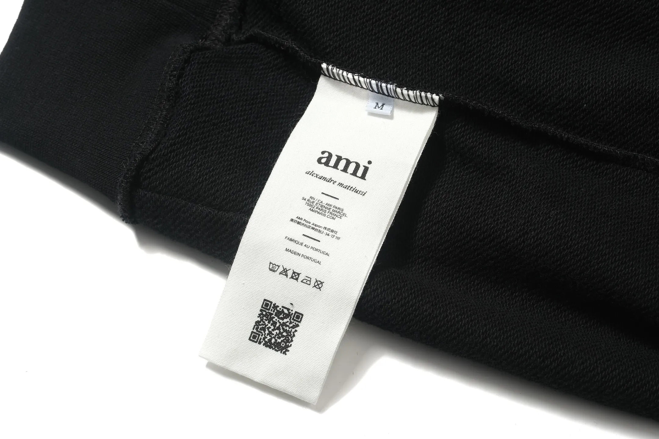 Hooded sweatshirt In Stock Qi🚨 A 9012#AM French minimalist style three-dimensional heart logo embroidered hooded sweatshirt Black S-XL size 22 A 9012#22020002